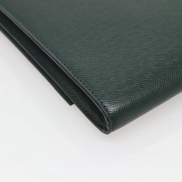 LOUIS VUITTON Taiga Pochette Amberop Clutch Bag Epicea LV Auth th5870 - Picture 15 of 16